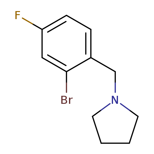 1-(2-broMo-4-fluorobenzyl)pyrrolidine
