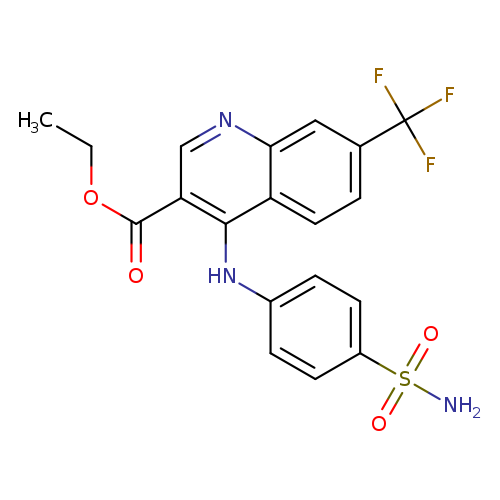 ethyl 4-[(4-sulfamoylphenyl)amino]-7-(trifluoromethyl)quinoline-3-carboxylate