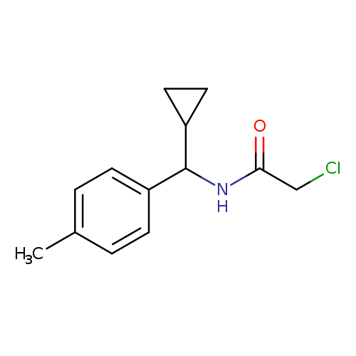 2-chloro-N-[cyclopropyl(4-methylphenyl)methyl]acetamide