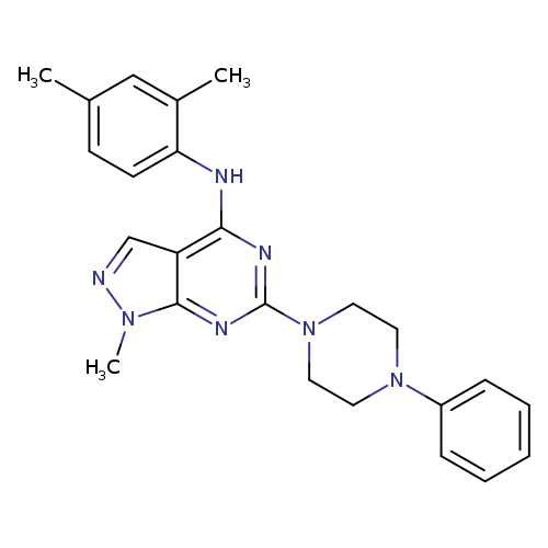 N-(2,4-dimethylphenyl)-1-methyl-6-(4-phenylpiperazin-1-yl)-1H-pyrazolo[3,4-d]pyrimidin-4-amine