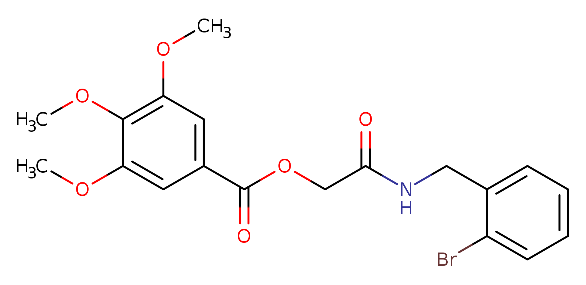 {[(2-bromophenyl)methyl]carbamoyl}methyl 3,4,5-trimethoxybenzoate