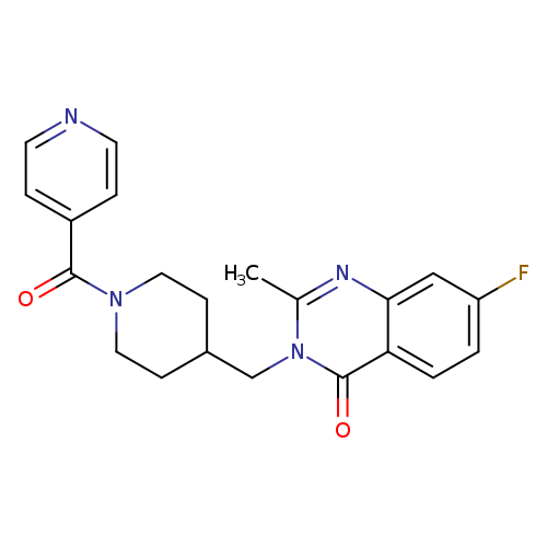 7-fluoro-2-methyl-3-{[1-(pyridine-4-carbonyl)piperidin-4-yl]methyl}-3,4-dihydroquinazolin-4-one