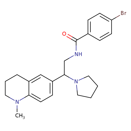 4-bromo-N-[2-(1-methyl-1,2,3,4-tetrahydroquinolin-6-yl)-2-(pyrrolidin-1-yl)ethyl]benzamide