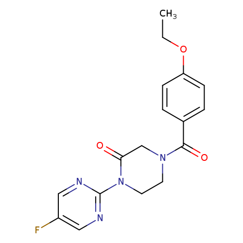 4-(4-ethoxybenzoyl)-1-(5-fluoropyrimidin-2-yl)piperazin-2-one