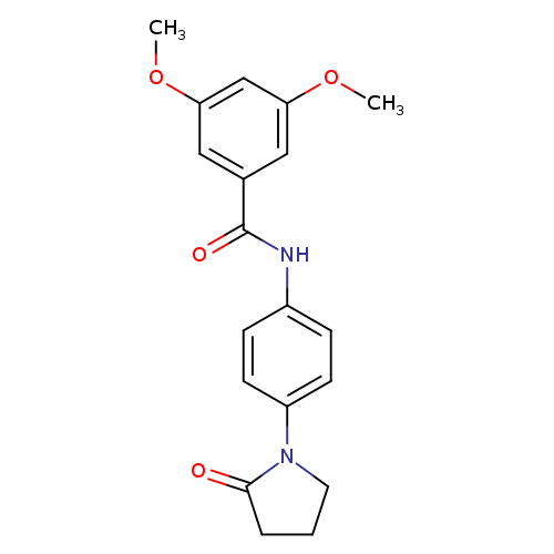 3,5-dimethoxy-N-[4-(2-oxopyrrolidin-1-yl)phenyl]benzamide