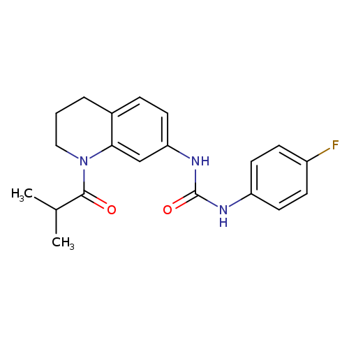 1-(4-fluorophenyl)-3-[1-(2-methylpropanoyl)-1,2,3,4-tetrahydroquinolin-7-yl]urea