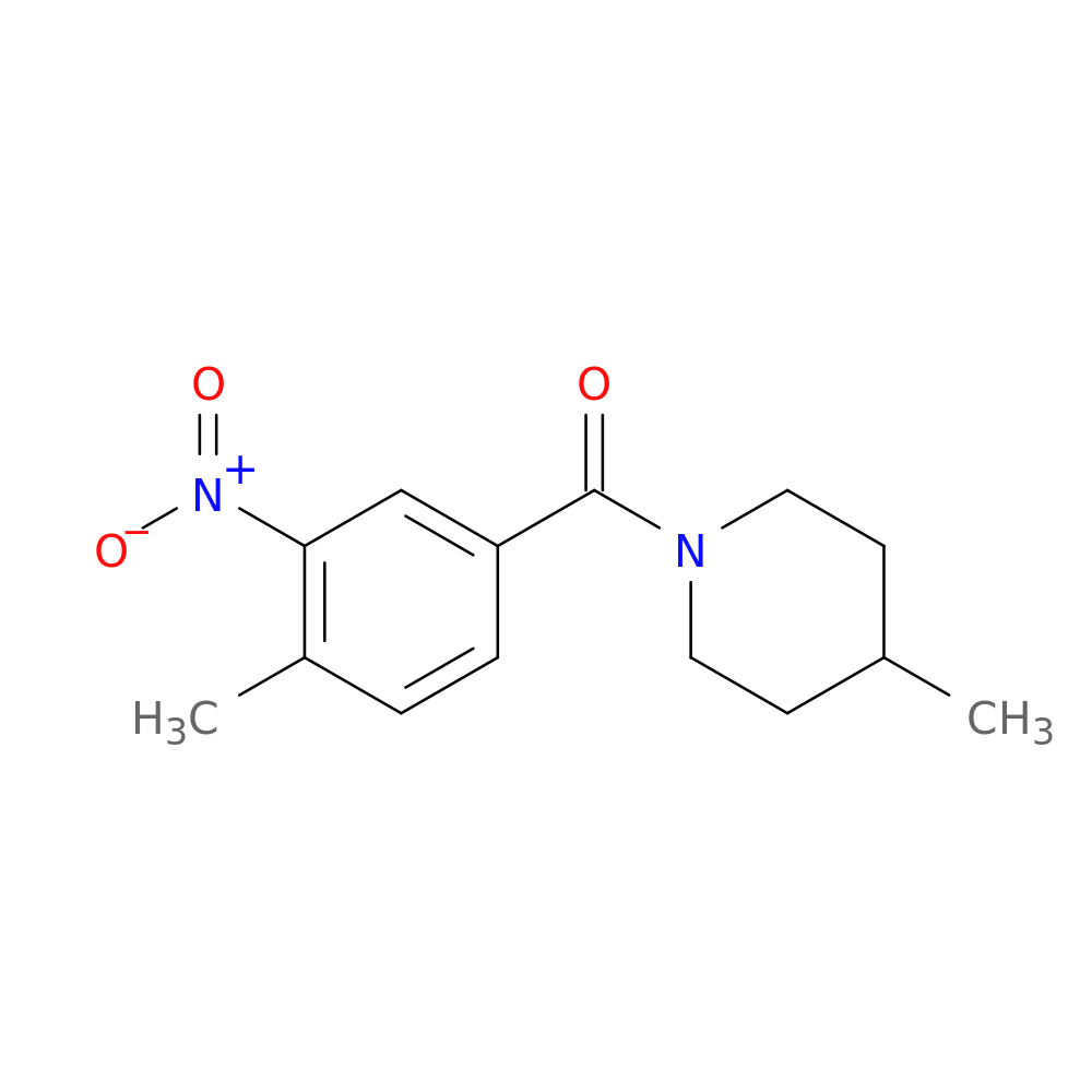 4-methyl-1-(4-methyl-3-nitrobenzoyl)piperidine