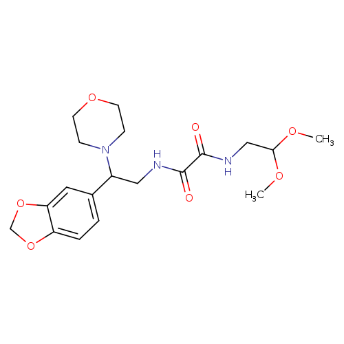 N'-[2-(2H-1,3-benzodioxol-5-yl)-2-(morpholin-4-yl)ethyl]-N-(2,2-dimethoxyethyl)ethanediamide