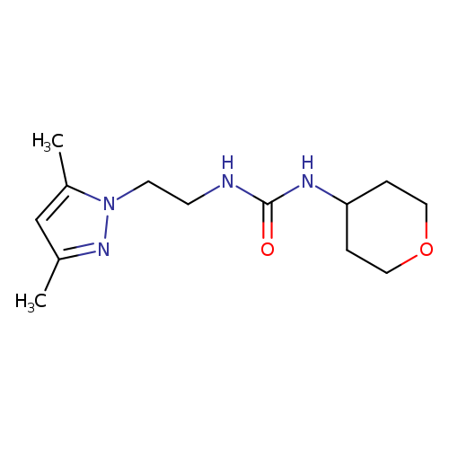 3-[2-(3,5-dimethyl-1H-pyrazol-1-yl)ethyl]-1-(oxan-4-yl)urea