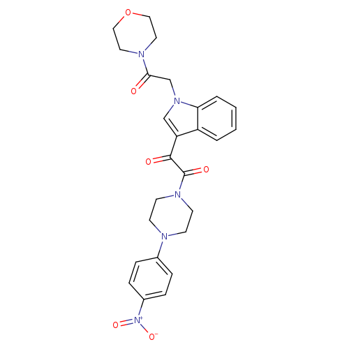 1-{1-[2-(morpholin-4-yl)-2-oxoethyl]-1H-indol-3-yl}-2-[4-(4-nitrophenyl)piperazin-1-yl]ethane-1,2-dione