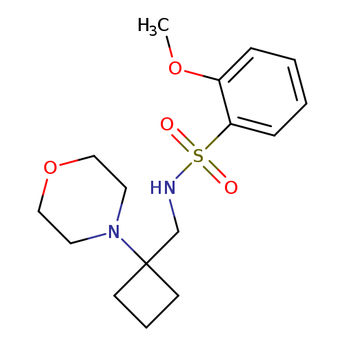 2-methoxy-N-{[1-(morpholin-4-yl)cyclobutyl]methyl}benzene-1-sulfonamide
