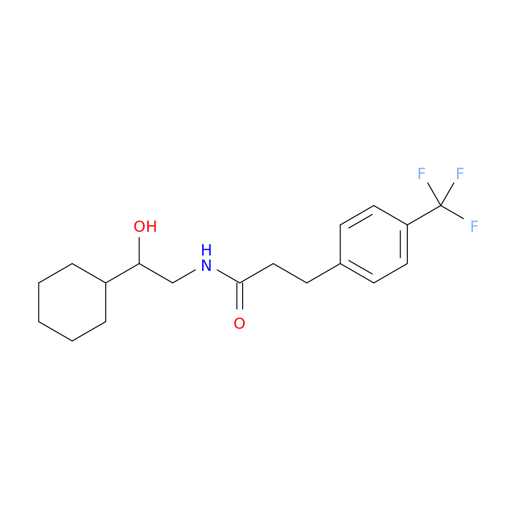 N-(2-cyclohexyl-2-hydroxyethyl)-3-[4-(trifluoromethyl)phenyl]propanamide