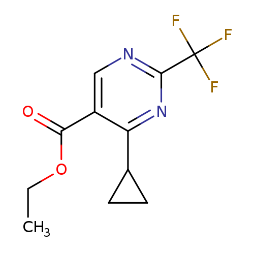 4-Cyclopropyl-2-(trifluoromethyl)pyrimidine-5-carboxylic acid ethyl ester