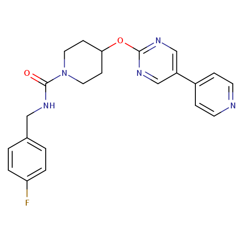N-[(4-fluorophenyl)methyl]-4-{[5-(pyridin-4-yl)pyrimidin-2-yl]oxy}piperidine-1-carboxamide