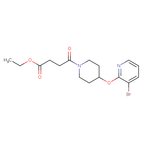 ethyl 4-{4-[(3-bromopyridin-2-yl)oxy]piperidin-1-yl}-4-oxobutanoate
