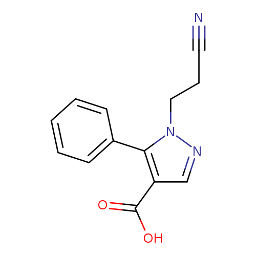 1-(2-cyanoethyl)-5-phenyl-1H-pyrazole-4-carboxylic acid