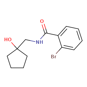 2-bromo-N-[(1-hydroxycyclopentyl)methyl]benzamide