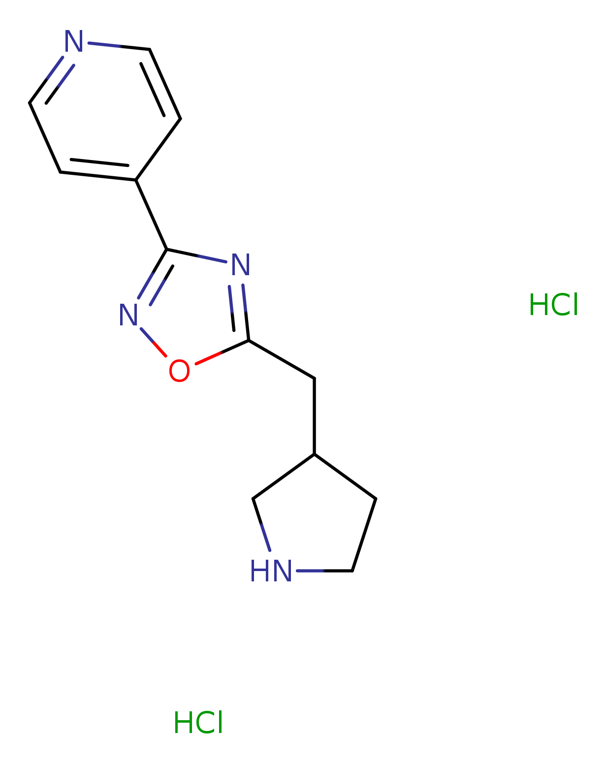 4-{5-[(pyrrolidin-3-yl)methyl]-1,2,4-oxadiazol-3-yl}pyridine dihydrochloride