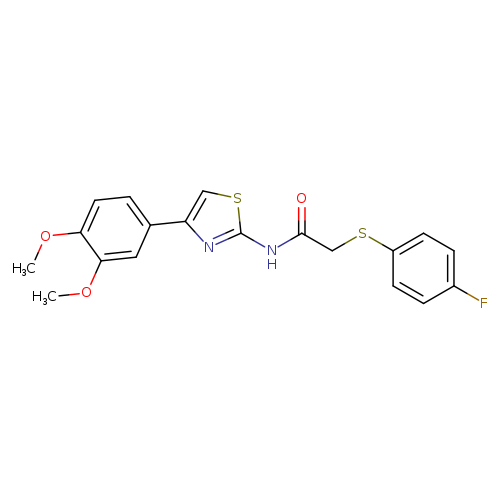 N-[4-(3,4-dimethoxyphenyl)-1,3-thiazol-2-yl]-2-[(4-fluorophenyl)sulfanyl]acetamide