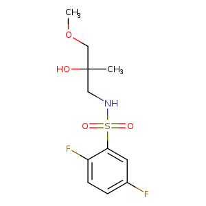 2,5-difluoro-N-(2-hydroxy-3-methoxy-2-methylpropyl)benzene-1-sulfonamide
