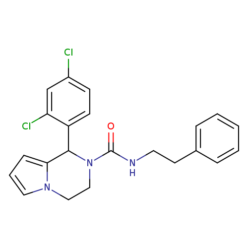 1-(2,4-dichlorophenyl)-N-(2-phenylethyl)-1H,2H,3H,4H-pyrrolo[1,2-a]pyrazine-2-carboxamide