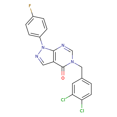 5-[(3,4-dichlorophenyl)methyl]-1-(4-fluorophenyl)-1H,4H,5H-pyrazolo[3,4-d]pyrimidin-4-one
