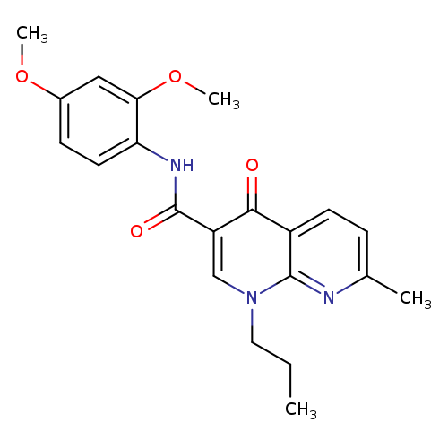 N-(2,4-dimethoxyphenyl)-7-methyl-4-oxo-1-propyl-1,4-dihydro-1,8-naphthyridine-3-carboxamide