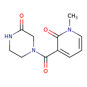 4-(1-methyl-2-oxo-1,2-dihydropyridine-3-carbonyl)piperazin-2-one