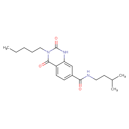N-(3-methylbutyl)-2,4-dioxo-3-pentyl-1,2,3,4-tetrahydroquinazoline-7-carboxamide