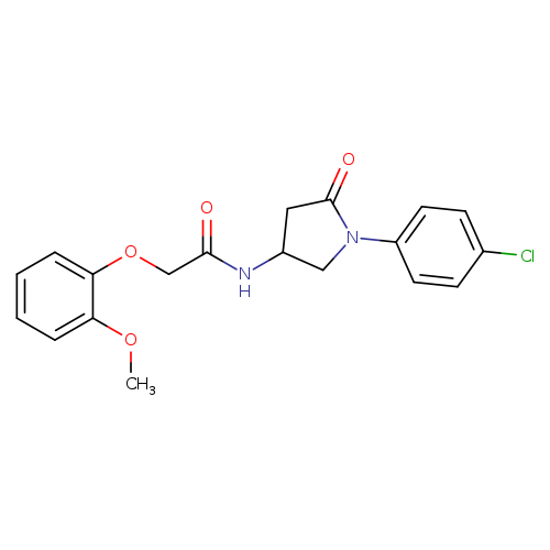 N-[1-(4-chlorophenyl)-5-oxopyrrolidin-3-yl]-2-(2-methoxyphenoxy)acetamide