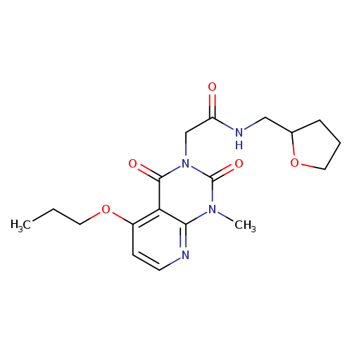 2-{1-methyl-2,4-dioxo-5-propoxy-1H,2H,3H,4H-pyrido[2,3-d]pyrimidin-3-yl}-N-[(oxolan-2-yl)methyl]acetamide