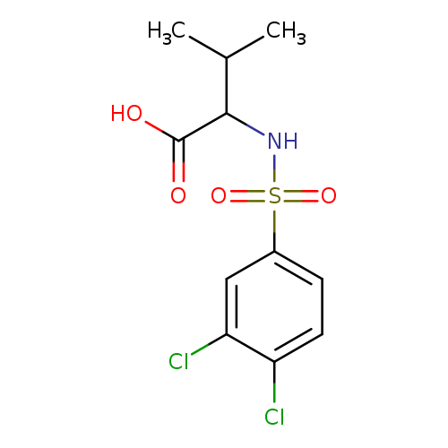 2-(3,4-dichlorobenzenesulfonamido)-3-methylbutanoic acid