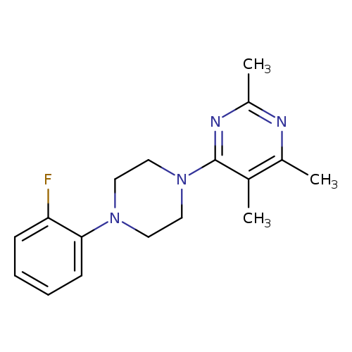4-[4-(2-fluorophenyl)piperazin-1-yl]-2,5,6-trimethylpyrimidine