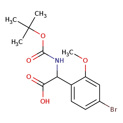2-(4-bromo-2-methoxyphenyl)-2-{[(tert-butoxy)carbonyl]amino}acetic acid