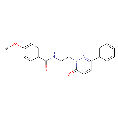 4-methoxy-N-[2-(6-oxo-3-phenyl-1,6-dihydropyridazin-1-yl)ethyl]benzamide