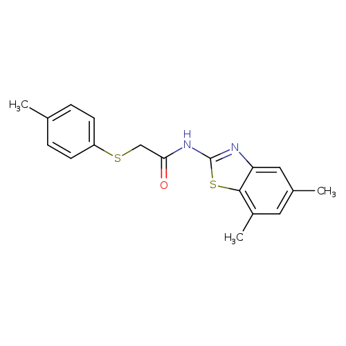 N-(5,7-dimethyl-1,3-benzothiazol-2-yl)-2-[(4-methylphenyl)sulfanyl]acetamide