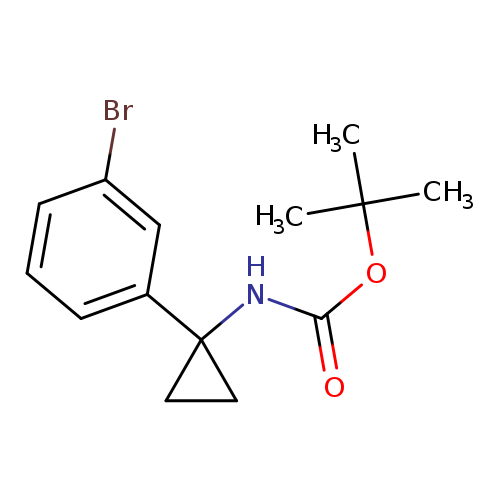 tert-Butyl N-[1-(3-bromophenyl)cyclopropyl]carbamate