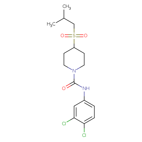 N-(3,4-dichlorophenyl)-4-(2-methylpropanesulfonyl)piperidine-1-carboxamide