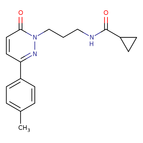 N-{3-[3-(4-methylphenyl)-6-oxo-1,6-dihydropyridazin-1-yl]propyl}cyclopropanecarboxamide