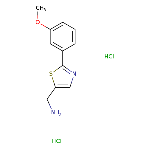 {[2-(3-methoxyphenyl)-1,3-thiazol-5-yl]methyl}amine dihydrochloride