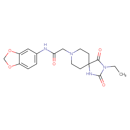 N-(2H-1,3-benzodioxol-5-yl)-2-{3-ethyl-2,4-dioxo-1,3,8-triazaspiro[4.5]decan-8-yl}acetamide