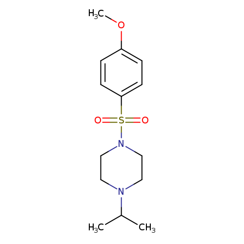 4-[(4-isopropyl-1-piperazinyl)sulfonyl]phenyl methyl ether