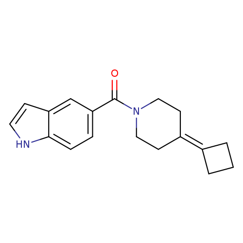 5-(4-cyclobutylidenepiperidine-1-carbonyl)-1H-indole
