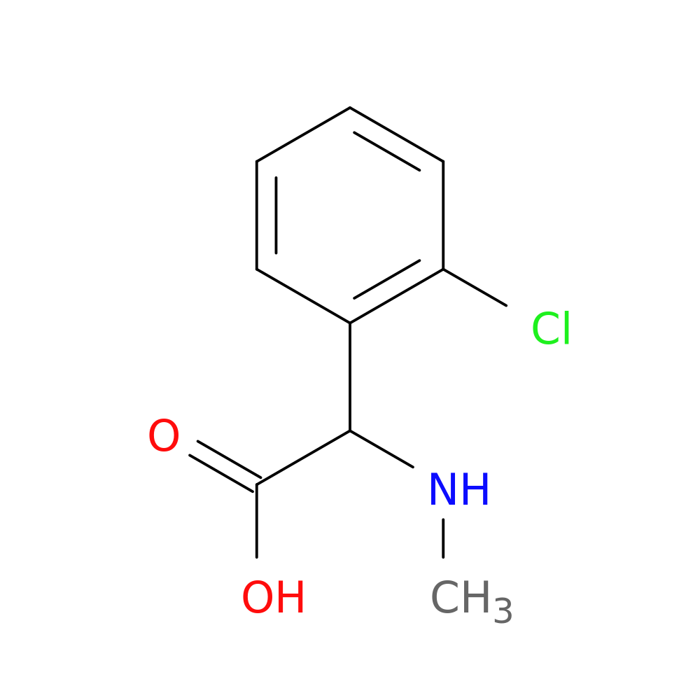 2-(2-chlorophenyl)-2-(methylamino)acetic acid