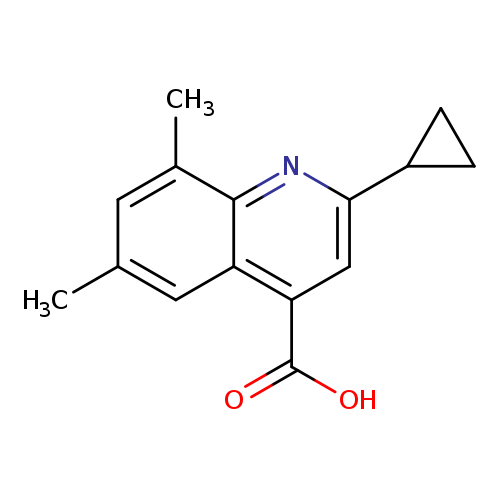 2-cyclopropyl-6,8-dimethylquinoline-4-carboxylic acid