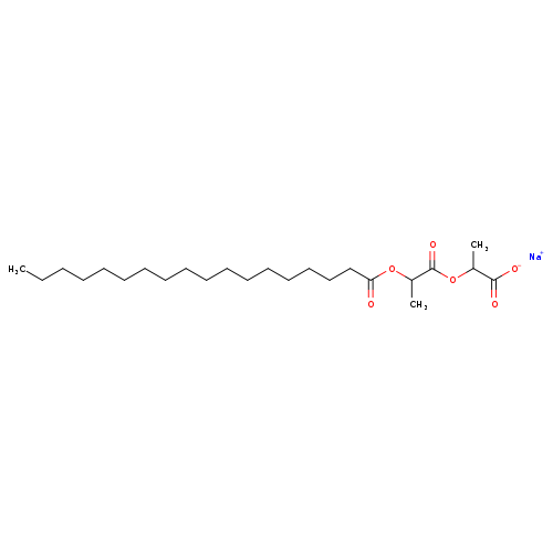 Octadecanoic acid,2-(1-carboxyethoxy)-1-methyl-2-oxoethyl ester, sodium salt (1:1)