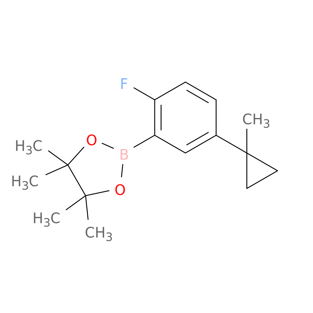 2-[2-fluoro-5-(1-methylcyclopropyl)phenyl]-4,4,5,5-tetramethyl-1,3,2-dioxaborolane