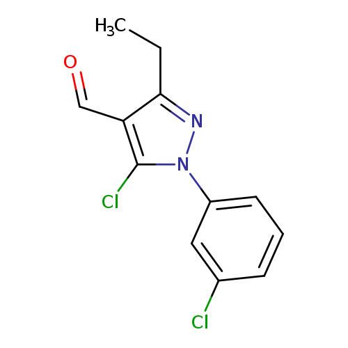 5-chloro-1-(3-chlorophenyl)-3-ethyl-1H-pyrazole-4-carbaldehyde