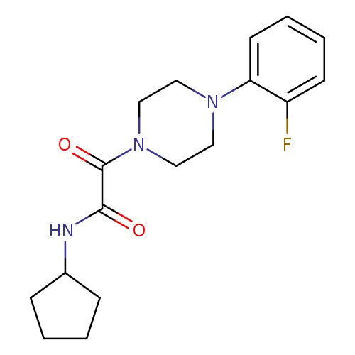 N-cyclopentyl-2-[4-(2-fluorophenyl)piperazin-1-yl]-2-oxoacetamide