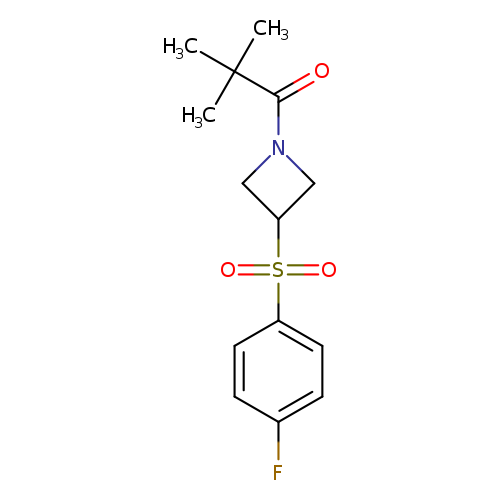 1-[3-(4-fluorobenzenesulfonyl)azetidin-1-yl]-2,2-dimethylpropan-1-one